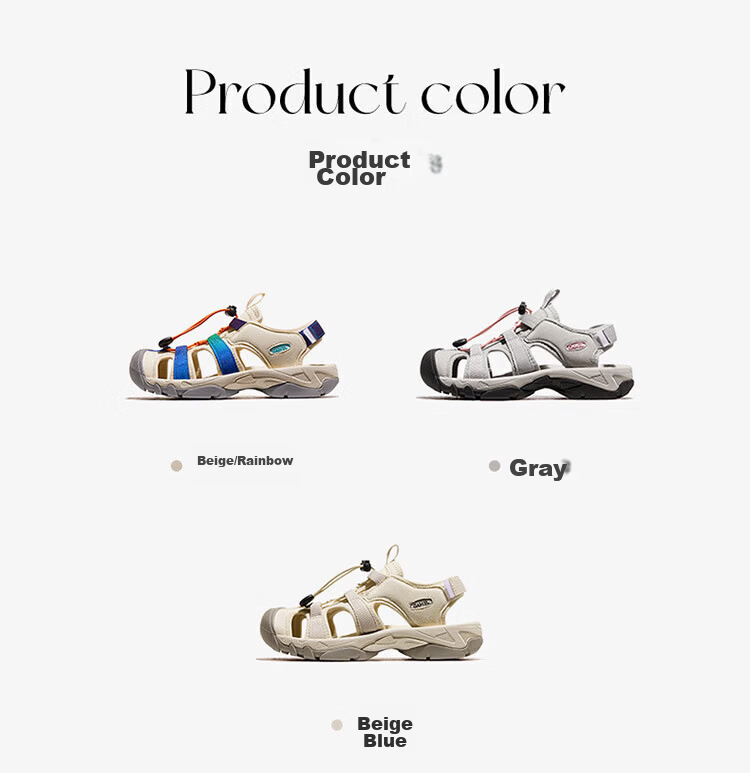 CAMEL Summer Outdoor Quick-Dry Water Trekking Sandals for Women Breathable Closed-Toe Beach Shoes F24B162016 8