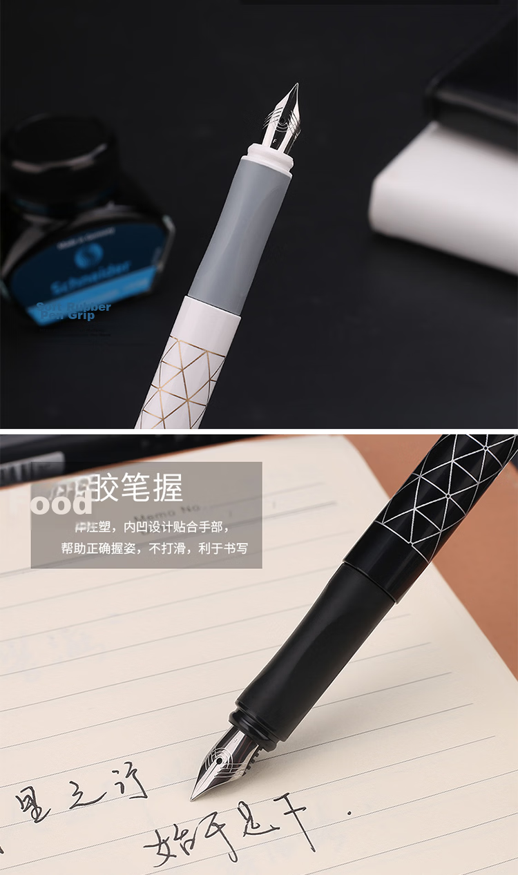 Schneider Fountain Pen for Students And Adults, Office And Handwriting Practice, Third And Fourth Grade Ink Pen with F Nib, Back-To Essential EASY-Clay Blue 162063 4