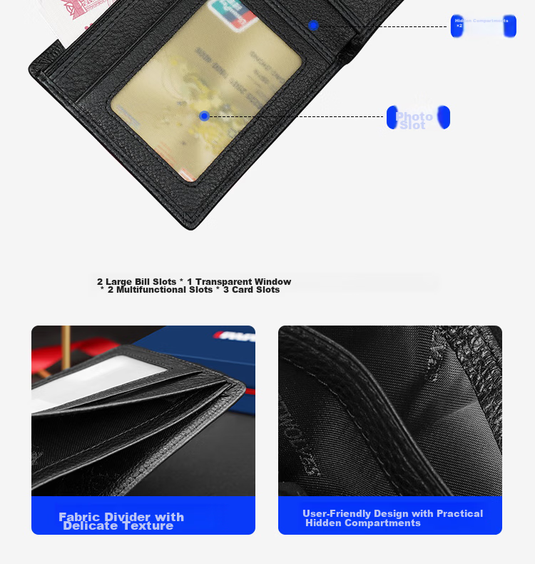 Seven Wolves Men's Genuine Leather Short Wallet Multifunctional Bill Holder ID Card Case 2026 New Birthday Gift for Boyfriend Husband 8