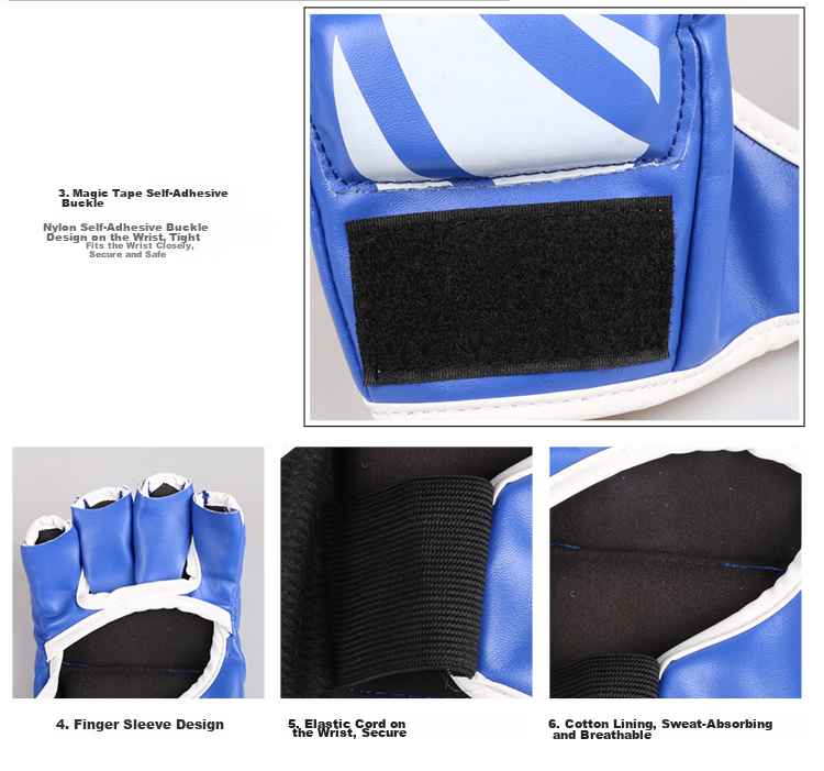 Competitive Edge Boxing Gloves for Adults and Kids, MMA Gloves for Women, Half Finger Sandbag Training Taekwondo Gloves 11