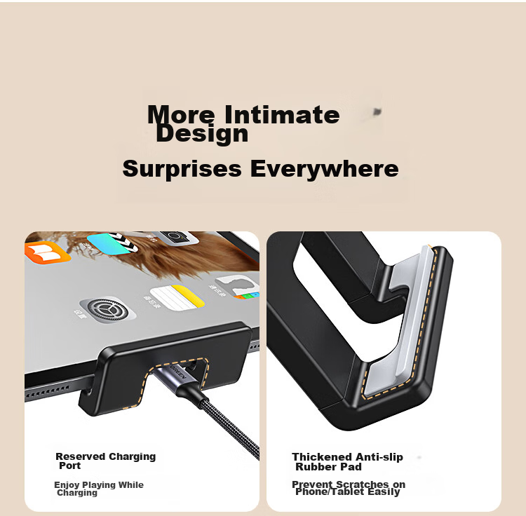 Ugreen Adjustable Tablet and Phone Stand Floor Lazy Arm Mount Telescopic Bedside Holder for iPad Live Streaming Watching Shows Online Classes 360° Rotation Shooting Support Universal 17