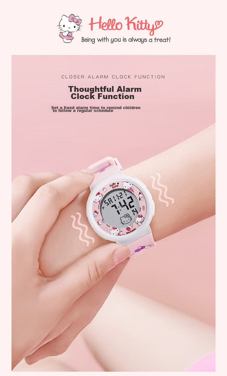 ZGO Children's Digital Watch for Girls, Elementary and Middle School Students, Age 6-12, Birthday Gift 8551 8