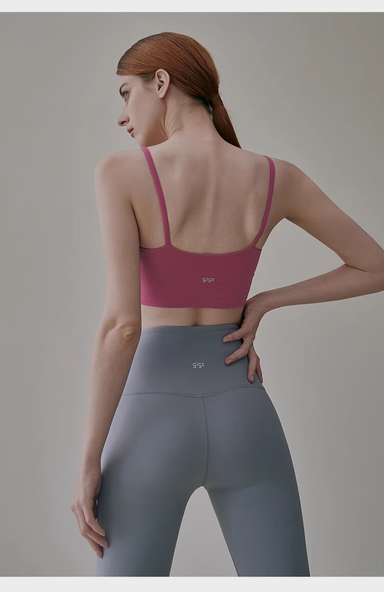 Gigt Sports Bra for Women with Chest Pads, Yoga Bra, Sexy Backless Design, Thin Straps, Fitness Workout Tank Top 11