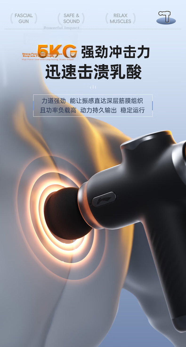 Li-Ning Massage Gun, Shoulder Neck Back Massager, Fascia Gun, Professional Mini Portable Fitness Muscle Relaxation Device, Father's Day Mother's Day Spring Festival Valentine's Day Gift for Men And Wome 12
