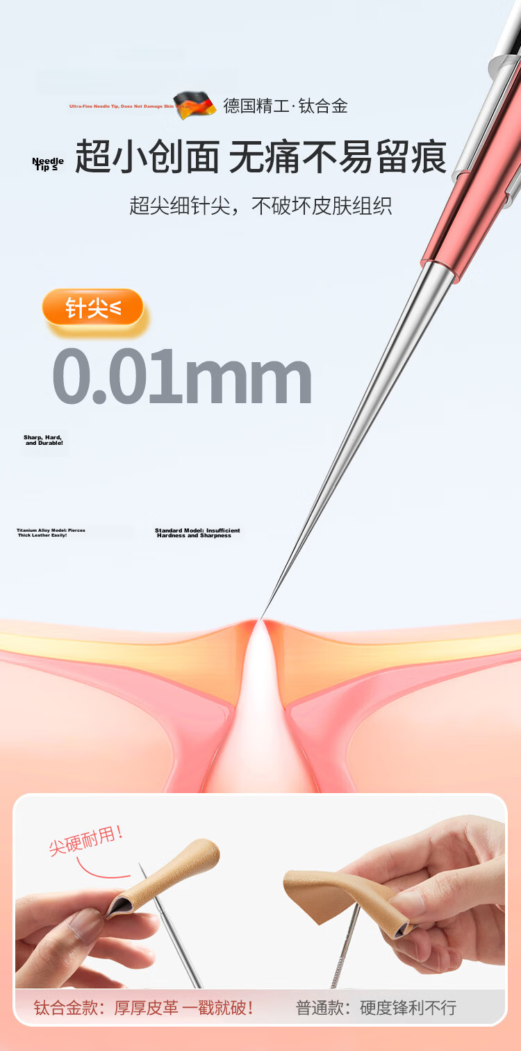 UPLUS Stainless Steel No.5 Cell Clamp Ultra-Sharp Blackhead Extractor Tweezers, Acne Comedone Extractor for Blackheads, Whiteheads And Milia 5
