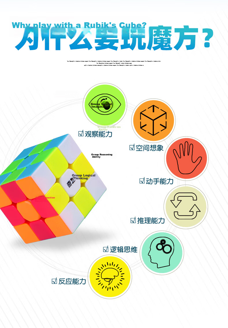 Qiyi XMD Wind 4th Generation Magnetic Cube, 3x3 Speed Cube, Toy for Boys And Girls, Holiday Gift, Competition-Specific, Includes Tutorial 9