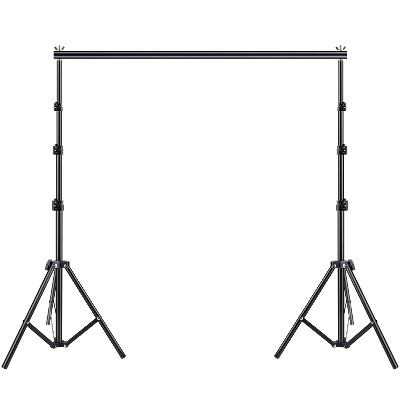 Leiz 2x2m Photography Background Stand Live Green Screen Support Chroma Key Photo Backdrop Stand Portrait Clothing ID Photo Shooting Thickened Portable Telescopic Gantry Background Stand