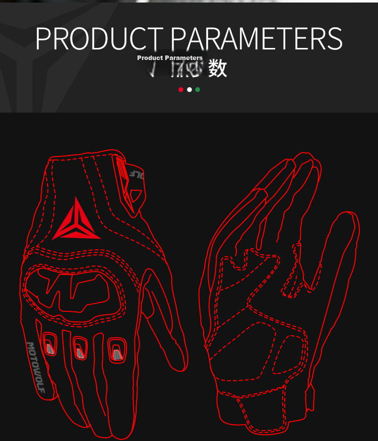 MOTOWOLF Motorcycle Summer Riding Gloves All-Season Universal Anti-Fall Breathable Carbon Fiber Protective Motorbike Gear for Men and Women 3