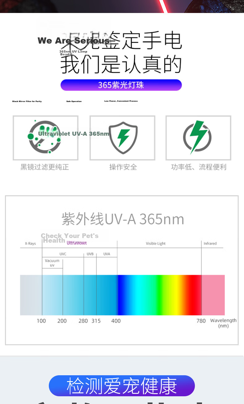 XIAOYEREN White Yellow Purple Pupillary Pen Flashlight Rechargeable Oral Nurse Ophthalmology ENT Rechargeable Examination Illumination Small Light 2