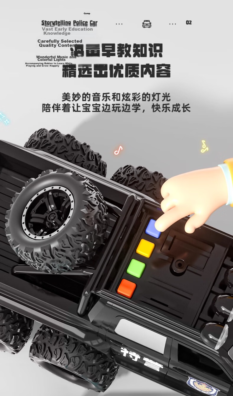 Mabaozibao Alloy Fire Truck Toy for Children Aged 1-3 Boys with Water Spray Function, Realistic Large-Scale Model Car 4