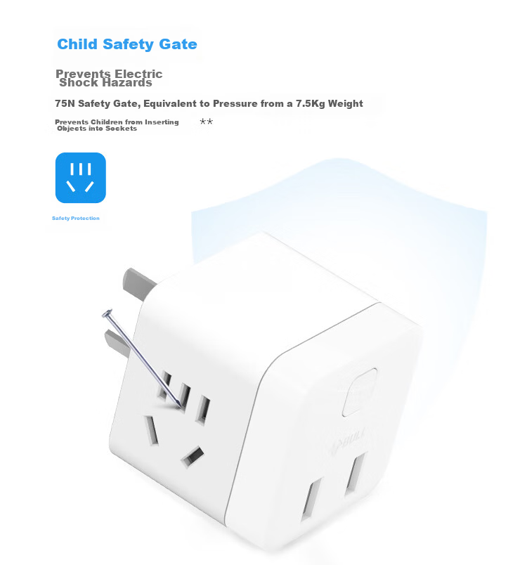 BULL Cube Power Strip, Extension Cord/Power Bar/Surge Protector, 4 Outlets with Master Switch GNV-UEB04W 12