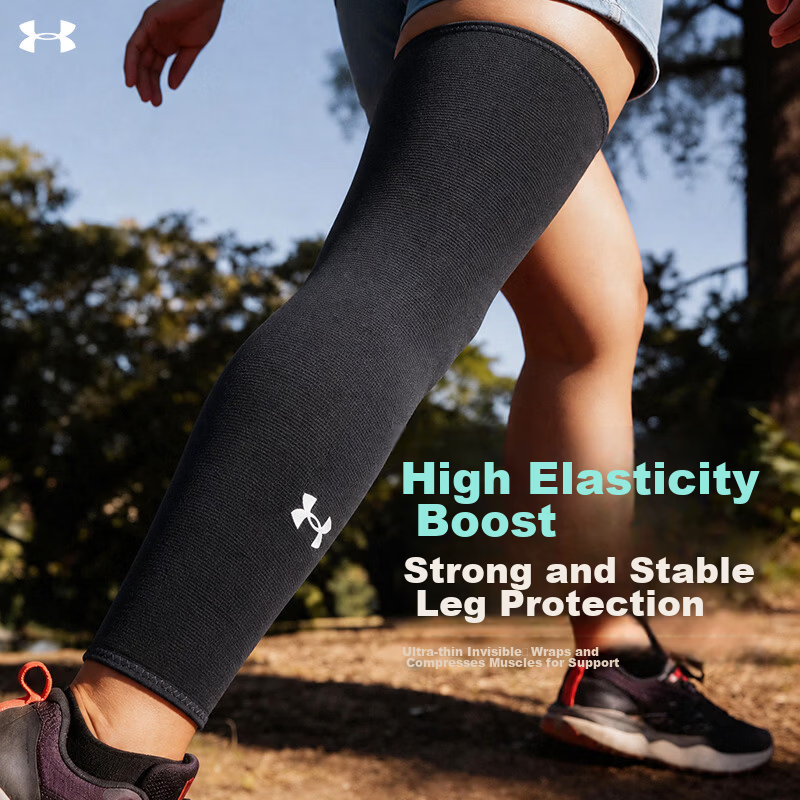 Under Armour Leg Sleeves Sports Knee Pads Protective Gear for Men and Women Fitness Training Cycling Running Football Basketball Compression Leg Sleeves