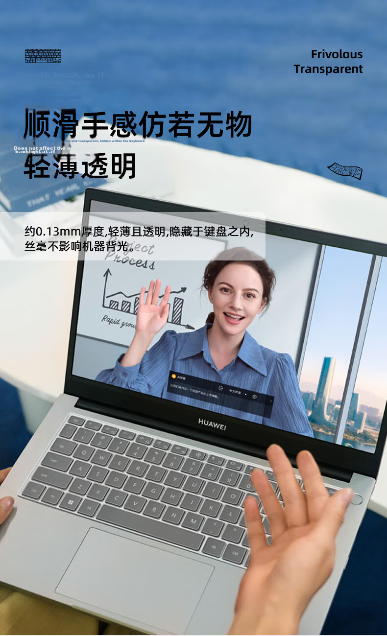 Jiasu Huawei Qingyun S520/G540 Keyboard Cover Anti-Blue Light Screen Protector 14-inch (16:9) Laptop Protective Film Set Complete Kit 5