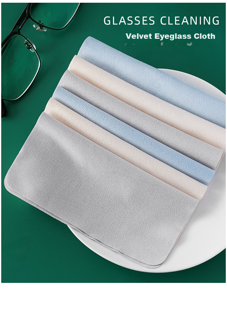 FESETE Professional Microfiber Eyeglass Cleaning Cloths, Suede Lens Wipes for Glasses and Screens, 10-Pack 3
