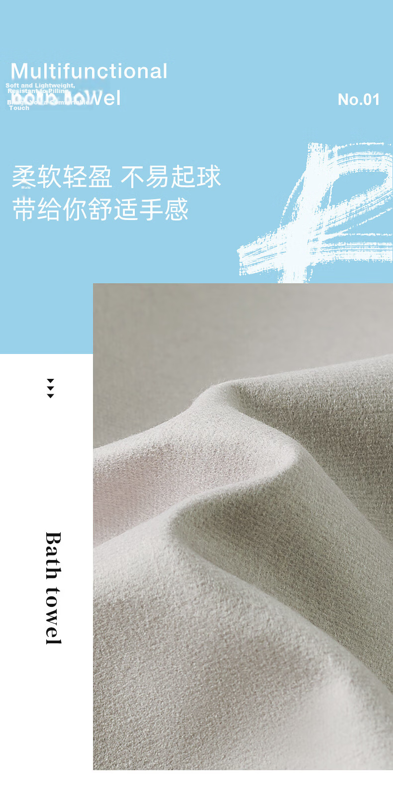 361° Bath Towel for Men And Women, Swimming Towel, Absorbent Quick-Drying Beach Towel, Adult Sports Fitness Bathrobe, Hot Spring Towel 3