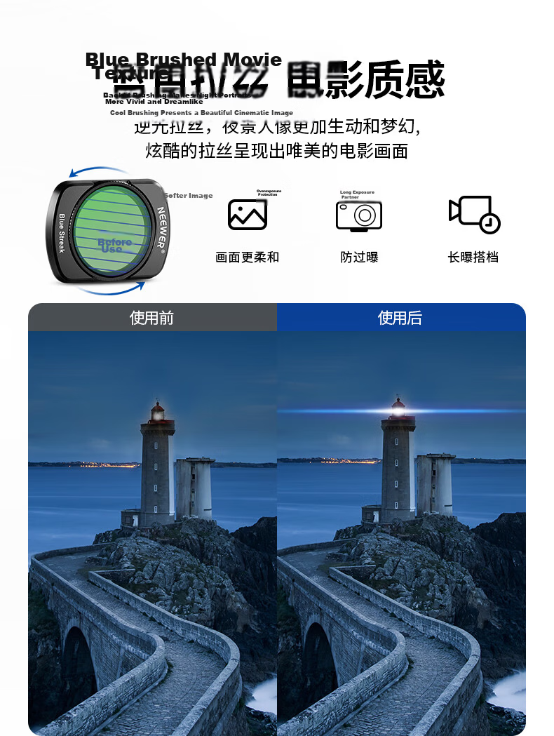 NEEWER Magnetic Quick-Release Filter Kit for DJI Pocket 4/3 Camera UV Protection ND Neutral Density CPL Polarizer Filters for DJI Pocket 4/3 Generation 7