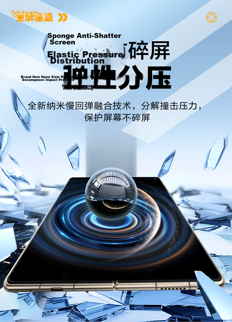 LLUNC [Premium Dust-Free Screen Protector 2-Pack] for Huawei Mate X7/X6 Phone, Mate X6 Collector's Edition Protective Film, Full Screen Ultra-Clear Soft Film, Anti-Fingerprint Screen Protector 12