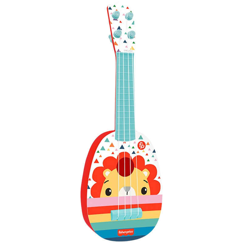 Fisher-Price Ukulele, Baby Guitar, Early Education Musical Instrument, Children's Toy, Lion Birthday Gift