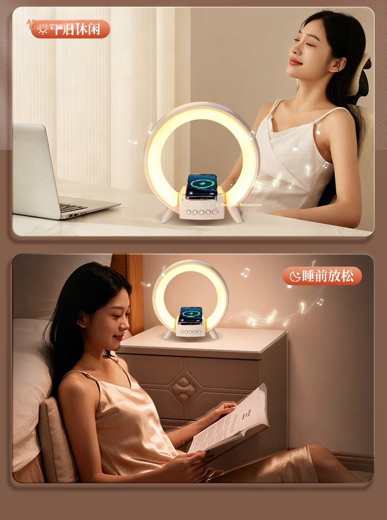 Wanhuo Girls Birthday Gift Mid-Autumn Festival Girlfriend Night Light Bedside Lamp Bedroom Sleep Light High-Value Atmosphere Lamp 15