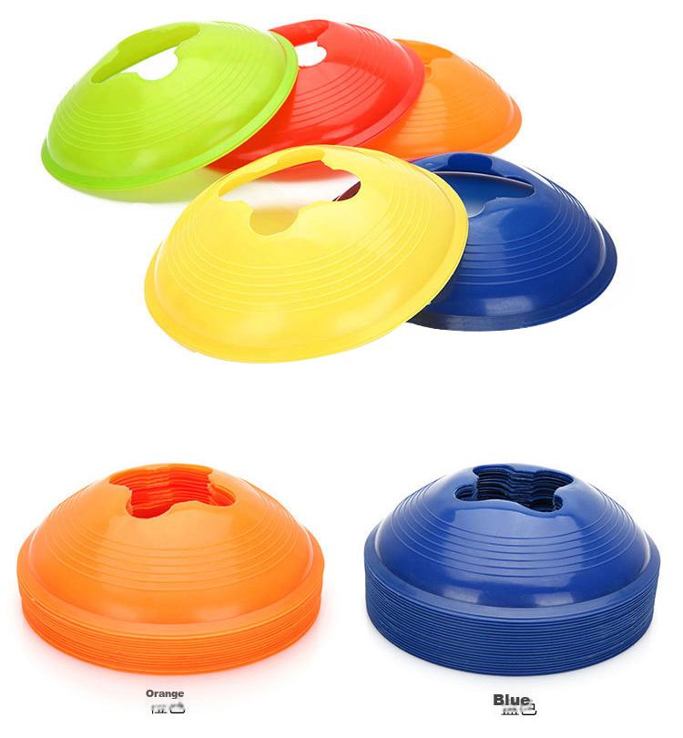 INVUI Soccer Training Marker Discs, Track And Field Training Marker Equipment Obstacle Signs Road Signs, Pack of 20 10