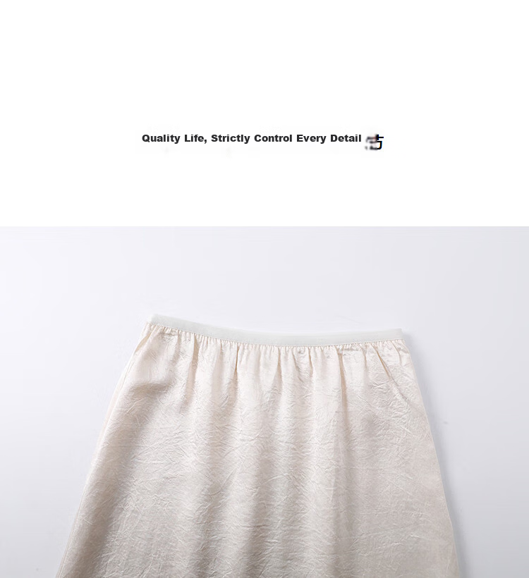 Demana [Moonlight Acetate] Summer Elegant Lady Elastic Waist Spliced Organza Slimming High-End Midi Skirt for Women 15