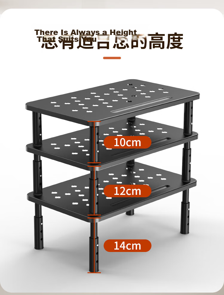 NVV Monitor Riser Laptop Stand Desktop Computer Monitor Stand Desk Organizer Keyboard Storage Base NP-14 5