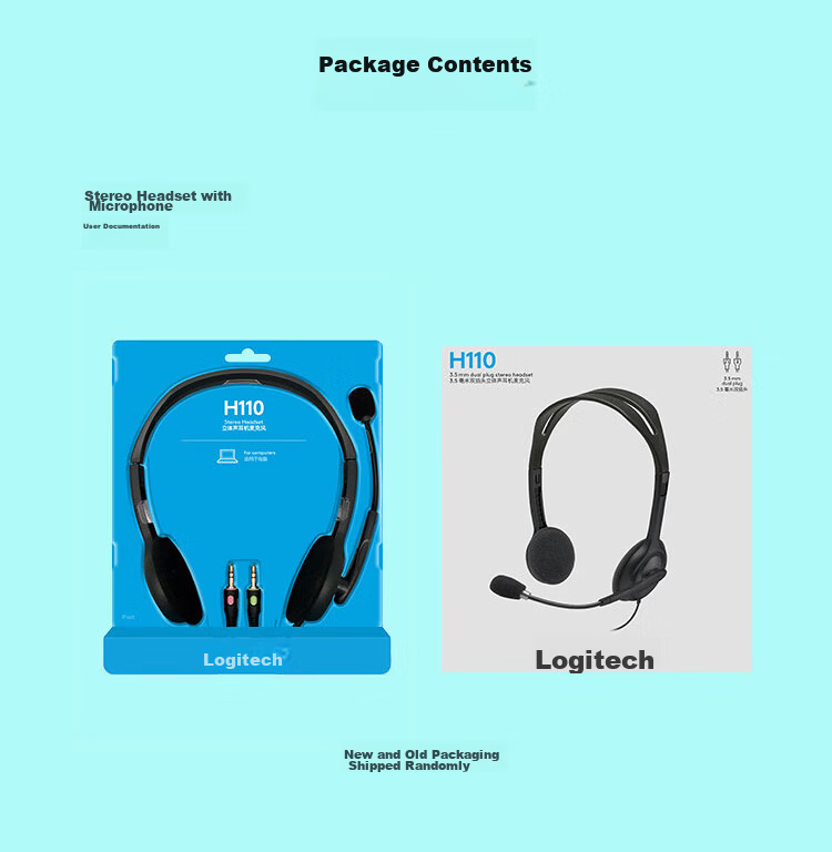 Logitech H390 Stereo USB Headset with Microphone, Computer Laptop Office Headphones, Zhuyu Pink, Single Pack 8