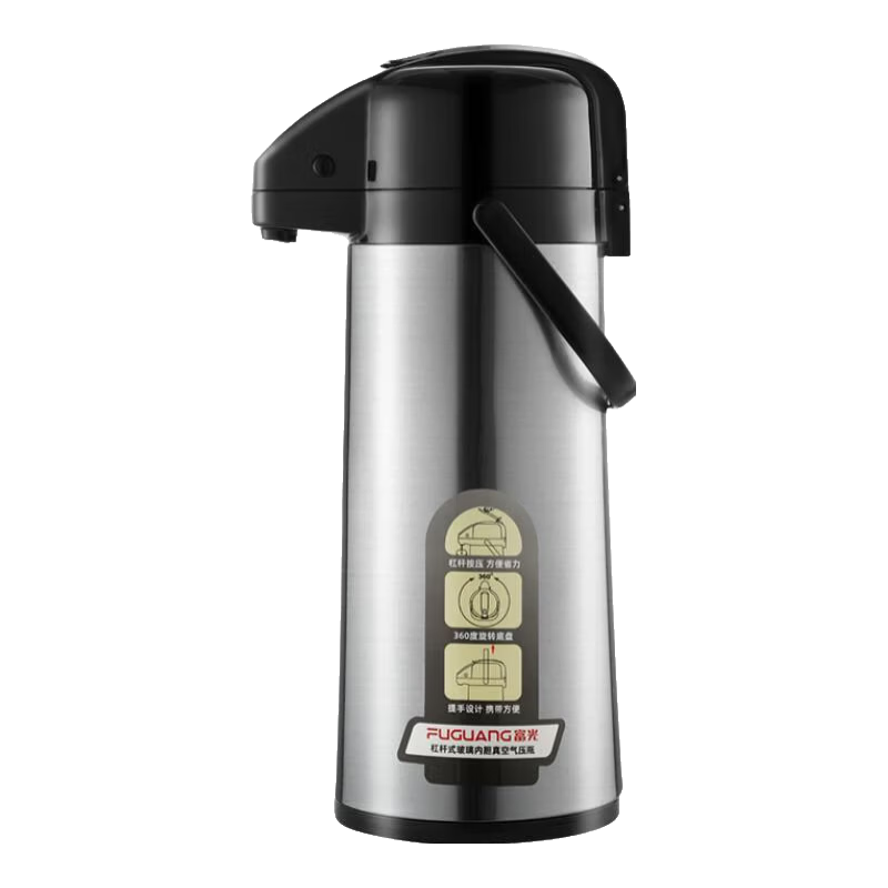 Fuguang 2.5L Large Capacity Pressure Insulated Thermos Flask Household Hot Water Bottle Gift Pressure Pot