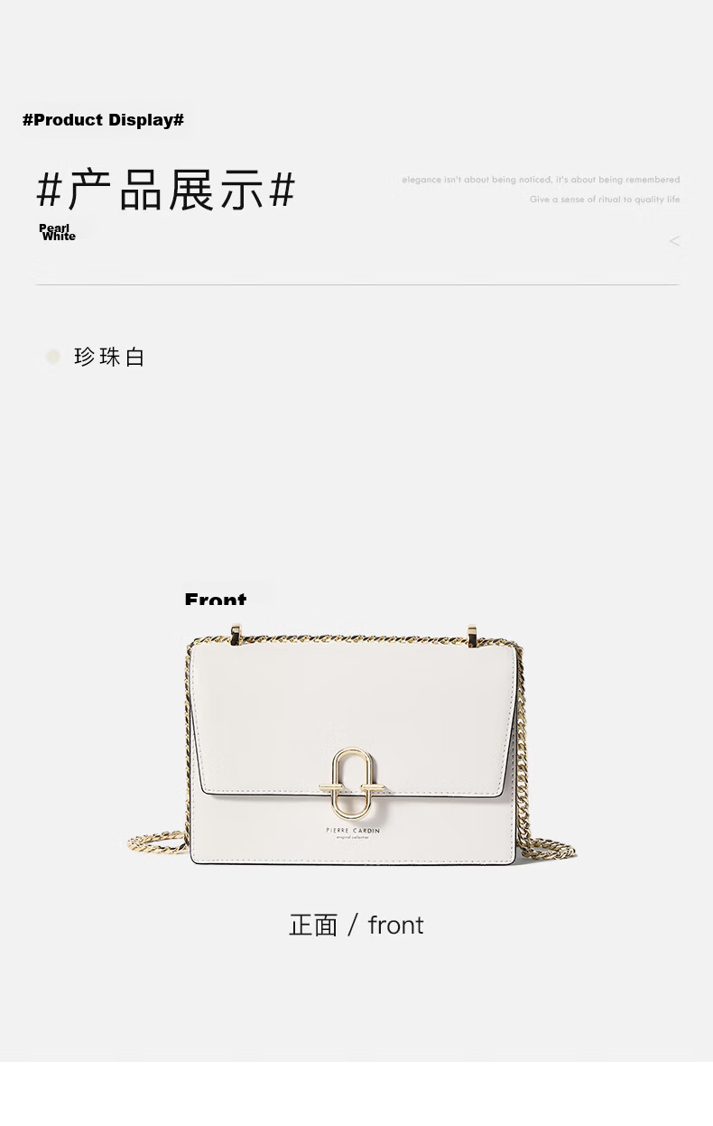 Pierre Cardin Fashion Casual Women's Leather Shoulder Crossbody Bag Gift Box Birthday Present for Wife Girlfriend 19