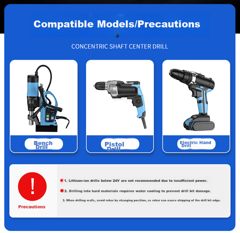 People's Industrial Grade Tile Drill Bit Triangular King Drill Wall Concrete Cement Multifunctional King Drill [10mm] 11