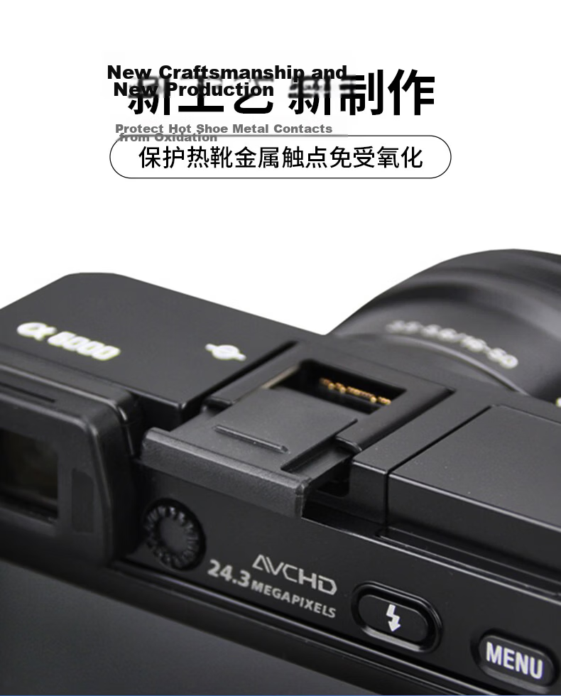 JJC Compatible with Canon Hot Shoe Cover for 5D4, 5D3, 6D2, 200DII, 200D Second Generation, R5, R6, R100, 90D, 80D, R3, R5C DSLR And Mirrorless Camera Accessories 4