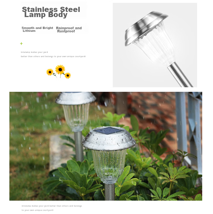 Intelamp Solar Lawn Light, Garden Villa Garden Home Waterproof Outdoor Ground Stake Grass Light, Atmosphere Decorative Landscape Light 5