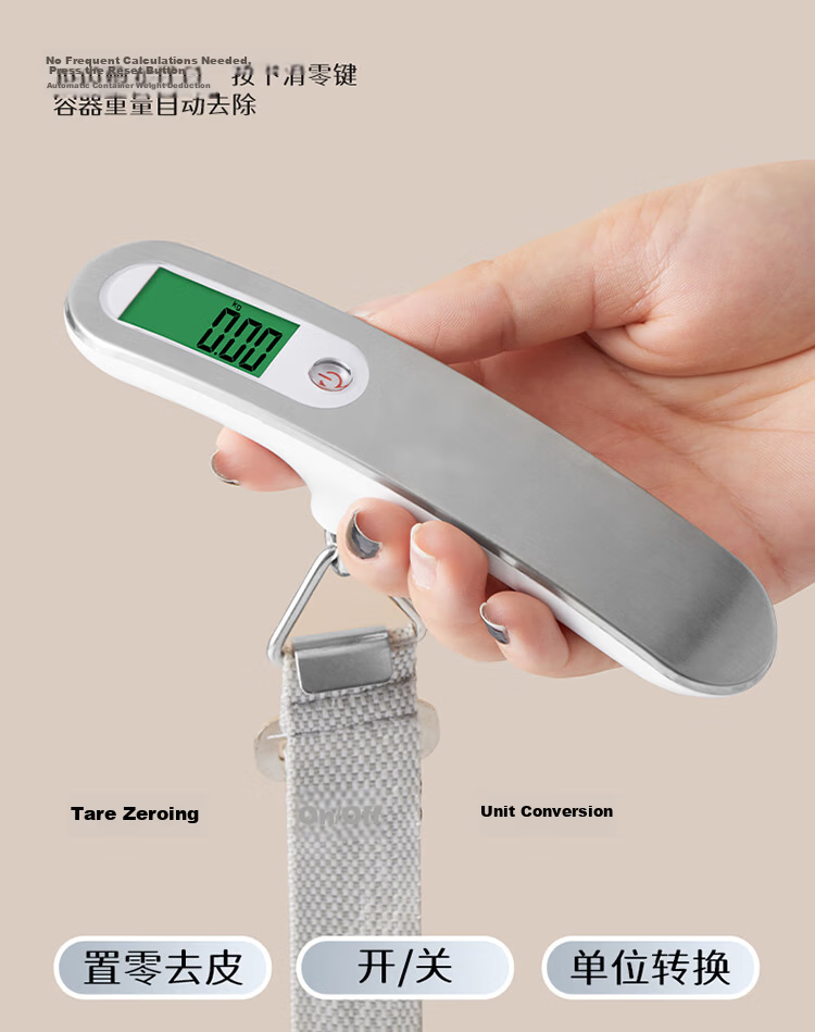 Baijie Portable Electronic Hanging Scale Travel Luggage Scale Courier Scale Household Small Hook Fishing Scale 7