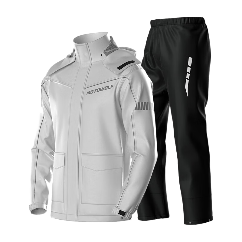 MOTOWOLF Ultra-Thin Split Motorcycle Raincoat and Pants Outdoor Riding Rain Gear for Delivery Riders and Electric Bikes Waterproof Rain Suit