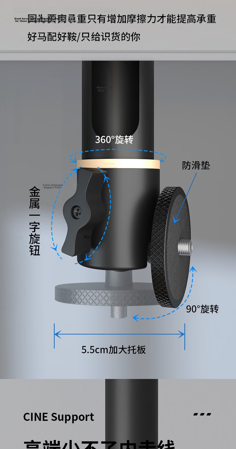 CINE Heavy-Duty Projector Ceiling Mount Bracket for Home Use Compatible with XGIMI H3S H6, JmGO J10, Dangbei X7, Hisense Big Eye Orange C3 Projector PH68-15 7