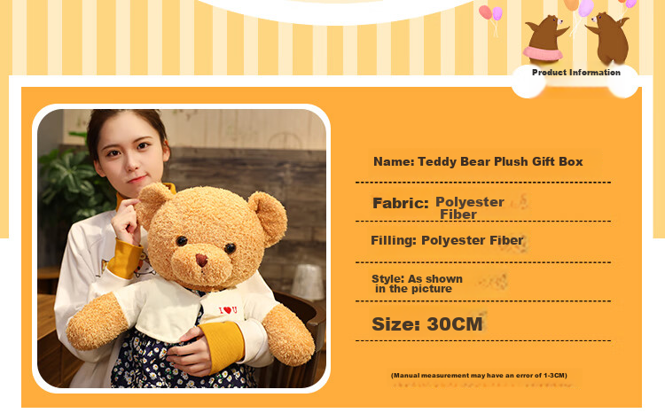 Aishangxiong Rabbit Plush Toy, Stuffed Animal Doll for Girls, Gift for Female Students' Birthday, Girlfriend's Present, Children's Sleeping Pillow, Stuffed Animal 2