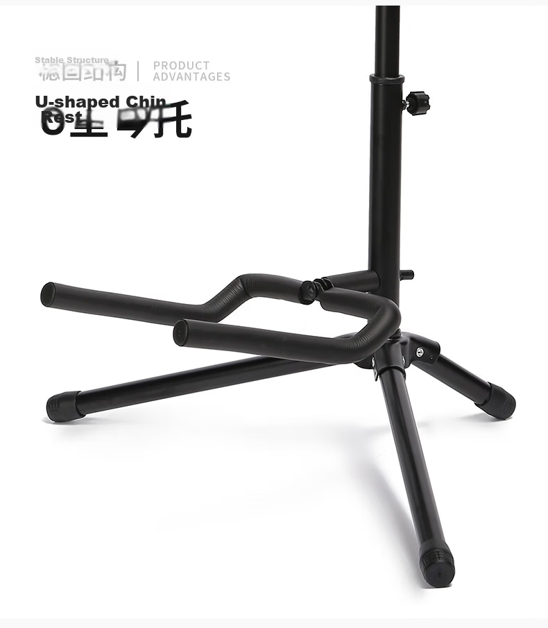 Acacia Bird Guitar Stand Foldable Vertical Electric Guitar Bass Universal Holder Black Guitar Accessories 5