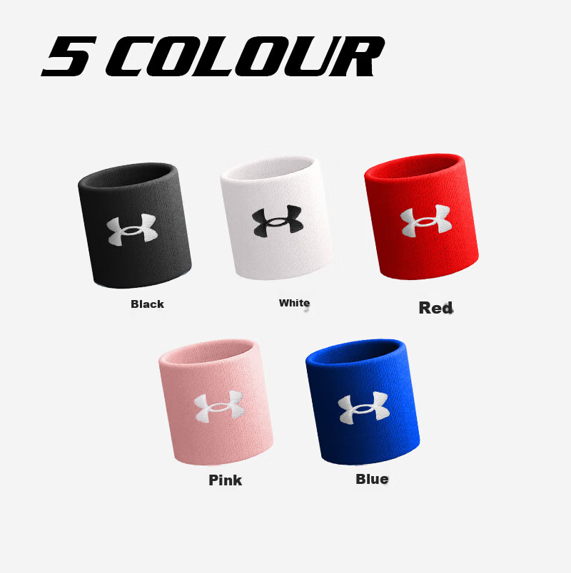 Under Armour Fitness Wristbands (2 Pieces) Compression Sports Wrist Support for Bench Press, Push-ups, Badminton, Tendonitis, and Hand Strain Protection 4