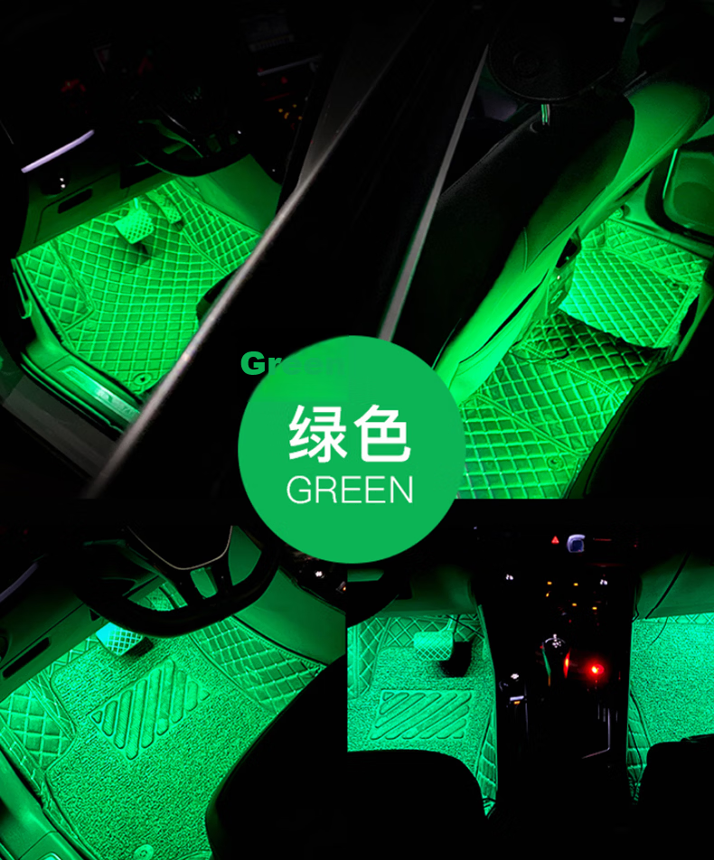 40,000 Kilometers Car Ambient Light LED No Modification USB Footwell Decorative Music Rhythm Light SWY6526 14