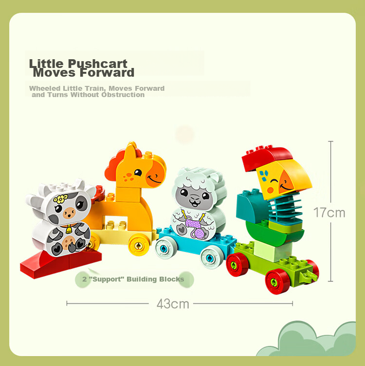 LEGO Duplo 10412 Cute Animal Train Kids Toy Birthday Gift Large Blocks 5