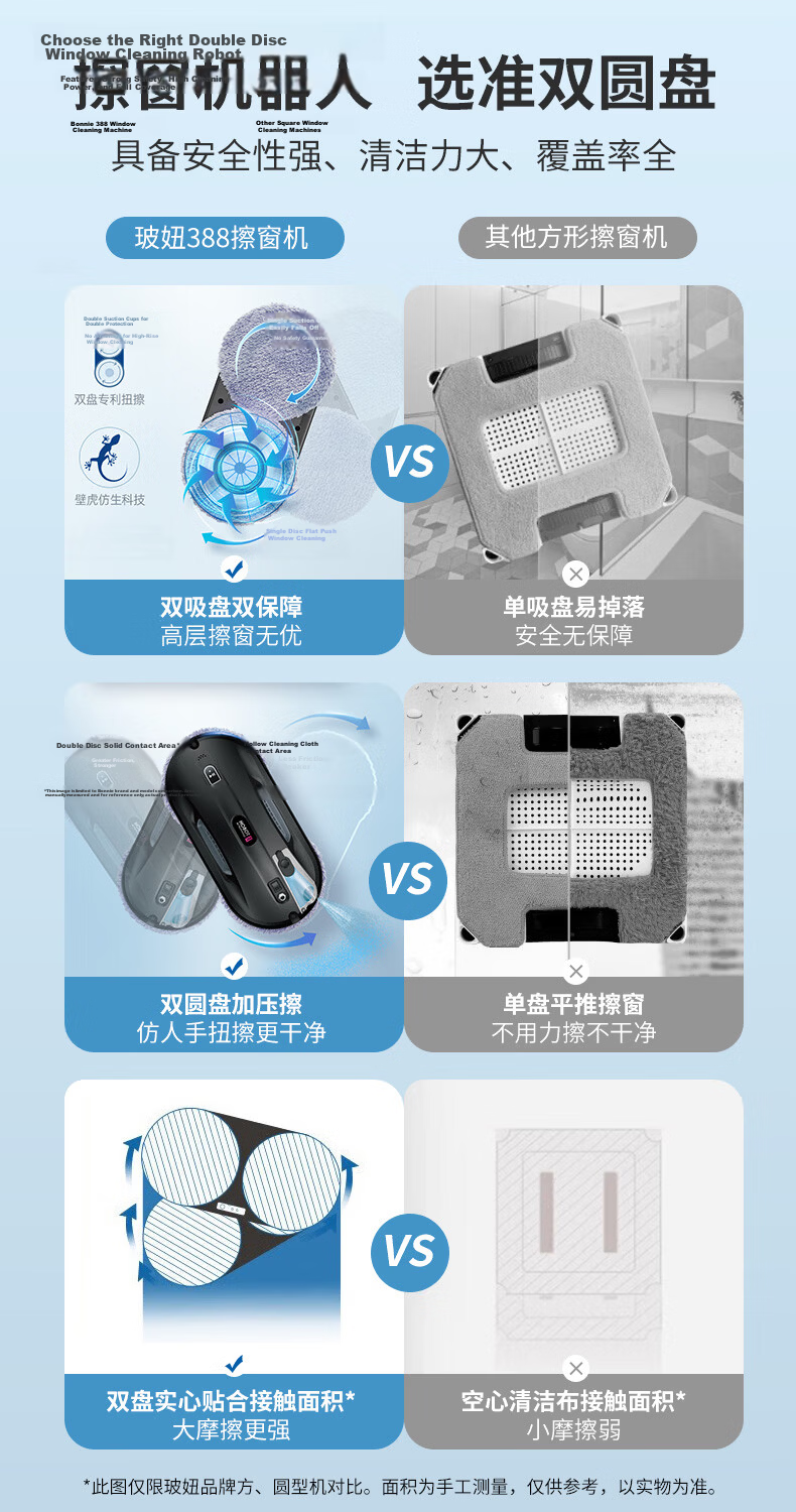 HOBOT 388 Fully Automatic Window Cleaning Robot Glass-Safe Spray Window Cleaner Wall and Tile Cleaning Home Use 3