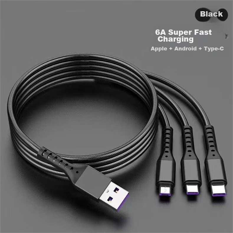 Zitai [Five-In 100W] Data Cable Charging Cord for Apple IPhone 18/17/16, Super Fast Charging for Huawei/Xiaomi/Honor Compatible, 1.25m Gold-Plated 12