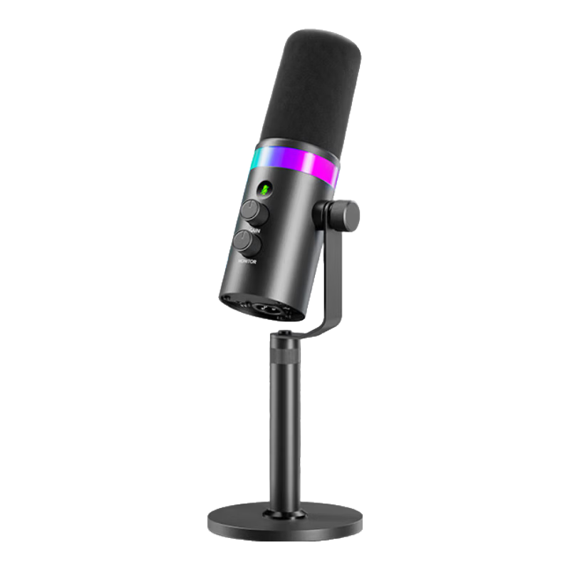 BOYA K7 Dynamic Microphone Professional Live Streaming Microphone Computer Microphone Mobile K-Singing Host Recording Dubbing Gaming Conference Microphone with Built-in Sound Card Desktop Recording Mi