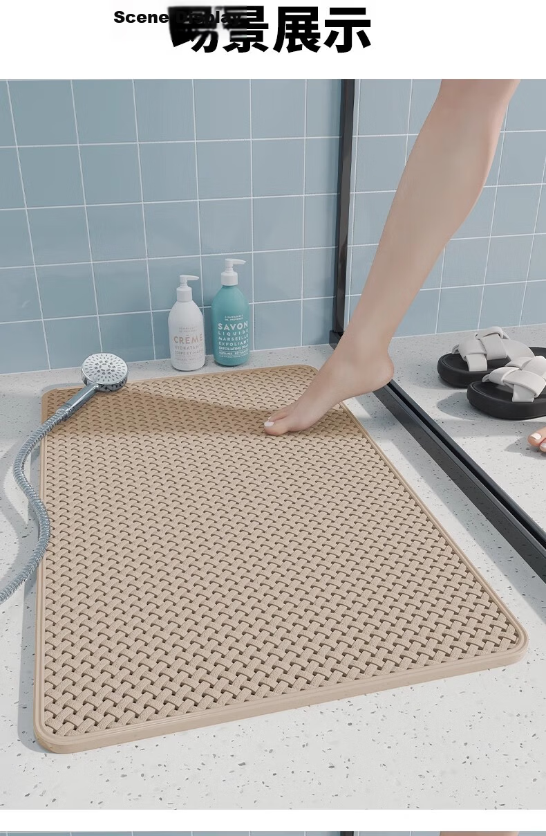 Qiqijia Bathroom Non-Slip Mat, Shower Floor Mat for Bathrooms, Anti-Fall Foot Pad for Children And Elderly in Shower Areas 20