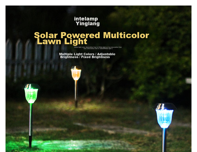 Intelamp Solar Lawn Light, Garden Villa Garden Home Waterproof Outdoor Ground Stake Grass Light, Atmosphere Decorative Landscape Light 1