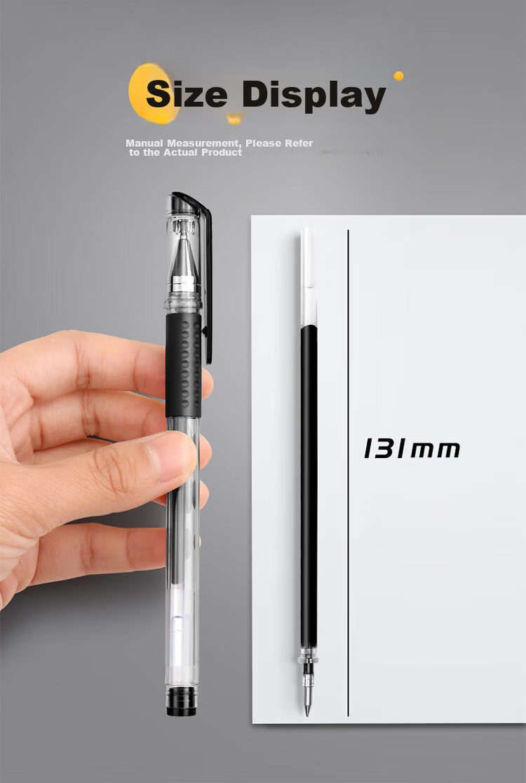 Mingma 30 Blue Cap-Off Gel Pens 0.5mm Water-Based Signature Pens for Students' Exams, Office Stockpiling, Quick-Drying Ink Pens, Carbon Black Pens, Stationery Supplies, Meeting Note-Taking 7