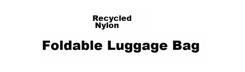 MUJI Recycled Nylon Foldable Luggage Bag Vertical OHS6CC4S Black 2