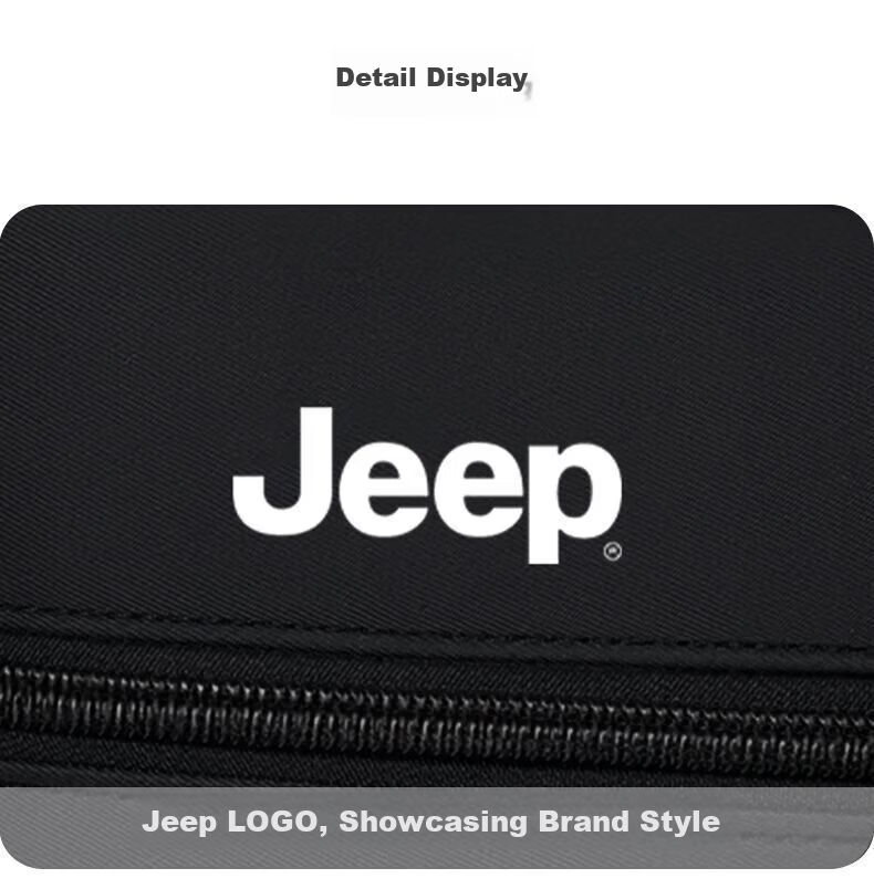 JEEP Men's Large Capacity Crossbody Bag High-end Middle-aged and Elderly Shoulder Bag Commuter Phone Bag Outdoor Travel Small Backpack Messenger Bag 14