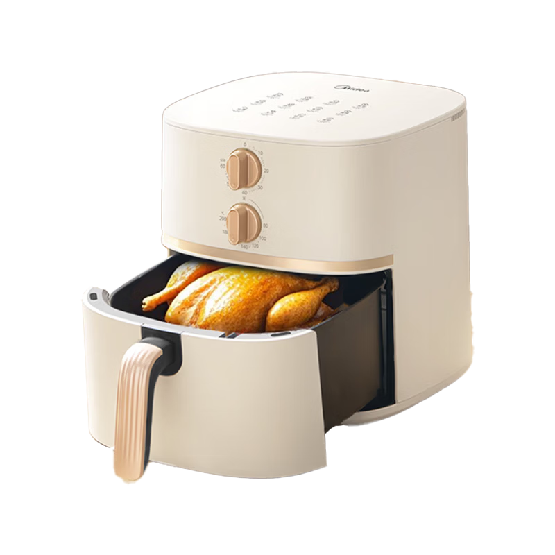 Midea 5.3L Air Fryer Oven Combo Multifunctional Household Air Fryer with Hot Air Baking Metal Interior KZE535J5 JD Self-operated