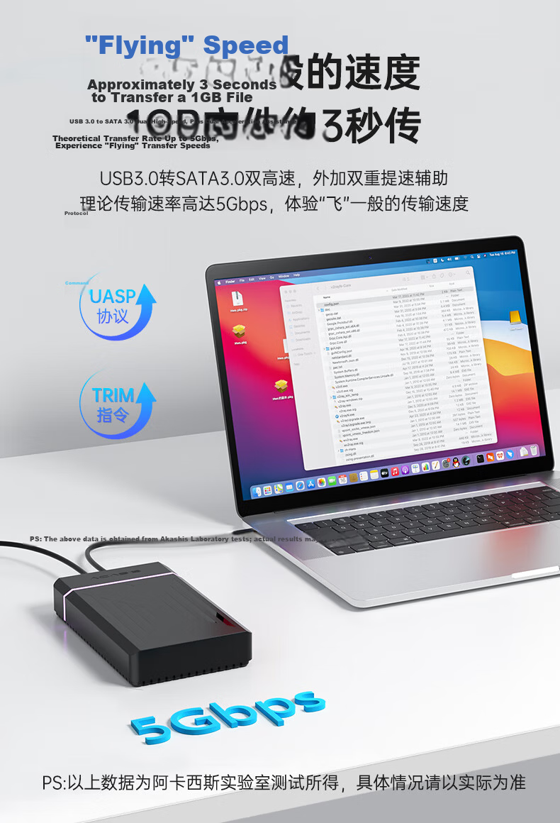 Acasis Type-C 3.1 External Hard Drive Enclosure 2.5/3.5 Inch SATA SSD HDD Case 6Gbps for PC Laptop 11